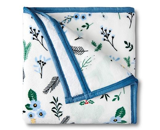 Huntington Home Velvet Plush Sherpa Throw