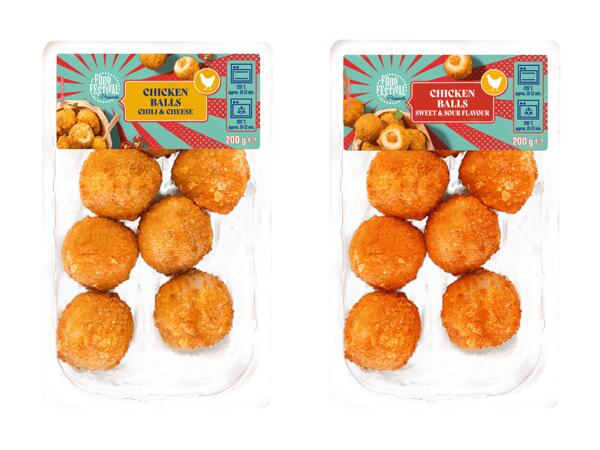 Chicken Balls gefüllt