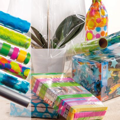Durchsichtige Geschenkfolie