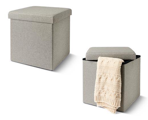 SOHL Furniture Foldable Storage Ottoman