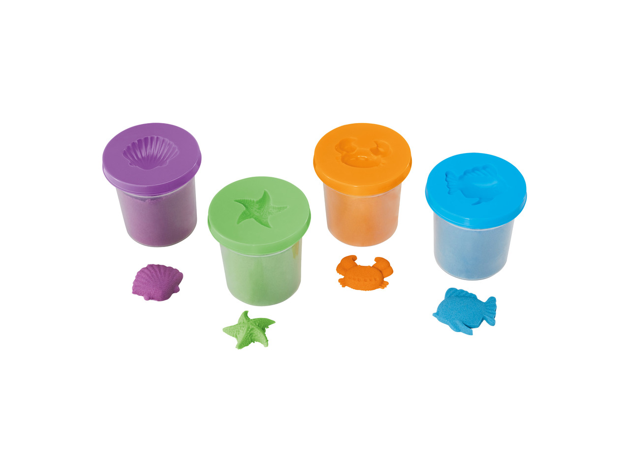 Kinetický písek – 4 kusy