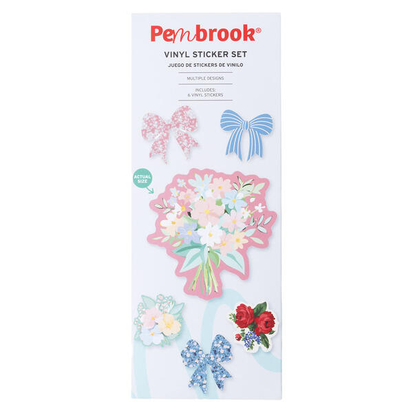 Pembrook Floral Vinyl Stickers