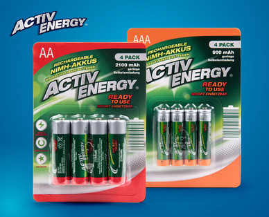 ACTIV ENERGY Ready to use-Akkus