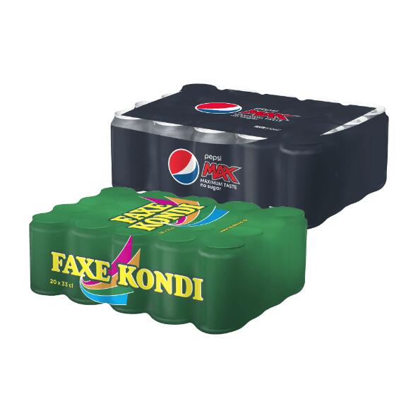 Faxe Kondi eller Pepsi Max