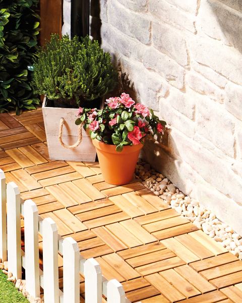 Gardenline Wooden Decking 10-Pack