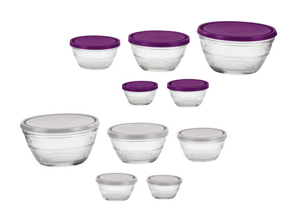 Bols en verre, 5 pièces