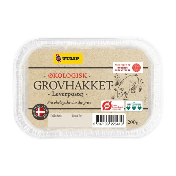 Økologisk grovhakket leverpostej