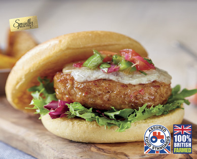 Specially Selected Spicy Chorizo Flavour British Pork Burgers