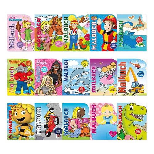 Mal- und Stickerbücher