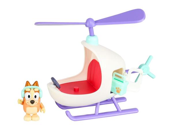 Bluey Bingo's Helicopter Toy with Figure