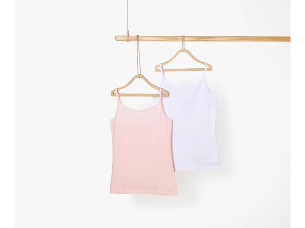 Girls' vests, 2 pieces