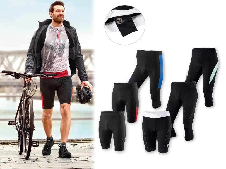 CRIVIT(R) Ladies' or Men's Cropped Cycling Trousers/Cycling Trousers