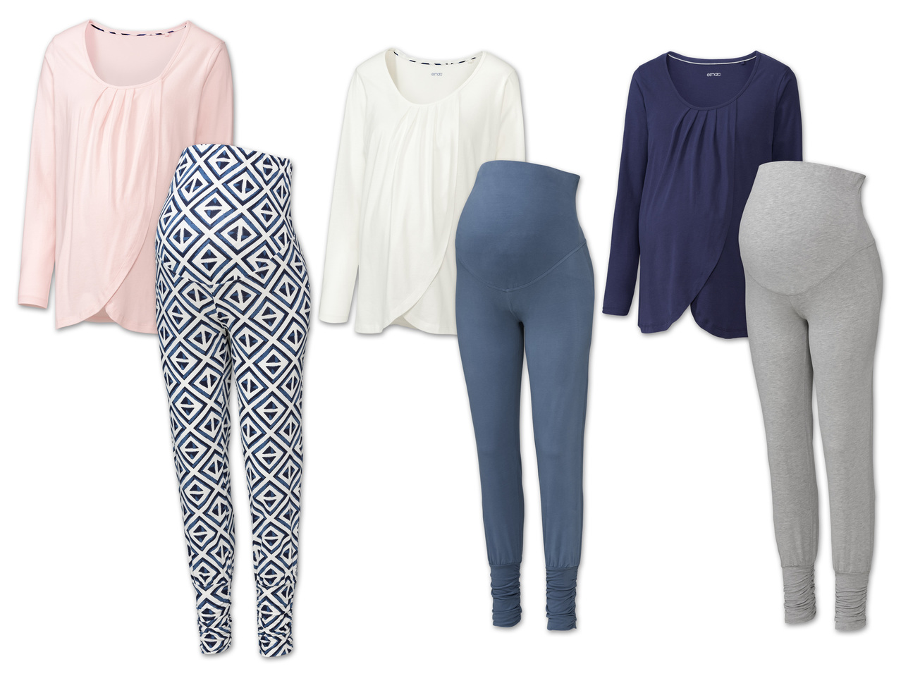 ESMARA(R)PURE COLLECTION Damen Umstandspyjama1