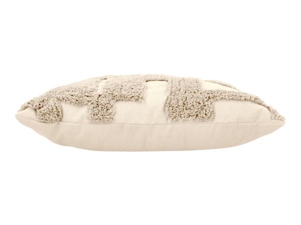 Livarno Cream Cushion With Textured Design
