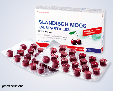 Pastilles pour la gorge au lichen d'Islande ACTIVEMED