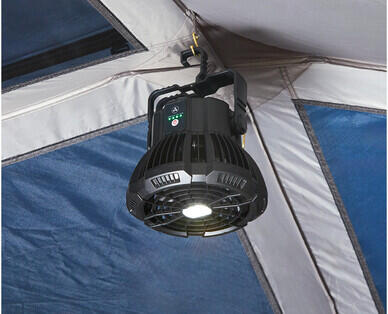 Rechargeable Tent Fan with Light