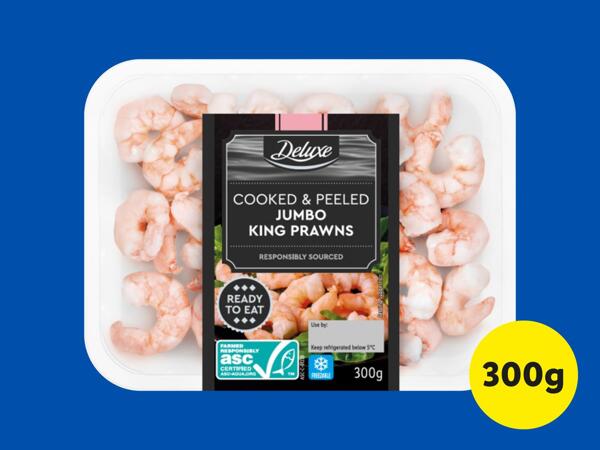 Deluxe Cooked & Peeled Jumbo King Prawns