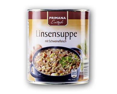 Soupe de lentilles à la viande de porc