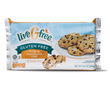 liveGfree Gluten Free Chocolate Chip or Double Chocolate Chip Cookies