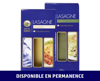 CUCINA NOBILE 
 PÂTES À LASAGNES