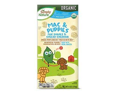 Simply Nature 
 Organic Mac and Puppies