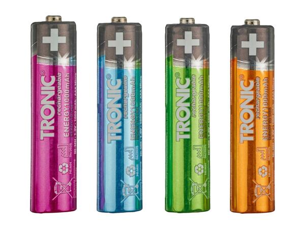 Tronic AAA NiMH Rechargeable Batteries - 4 Pack
