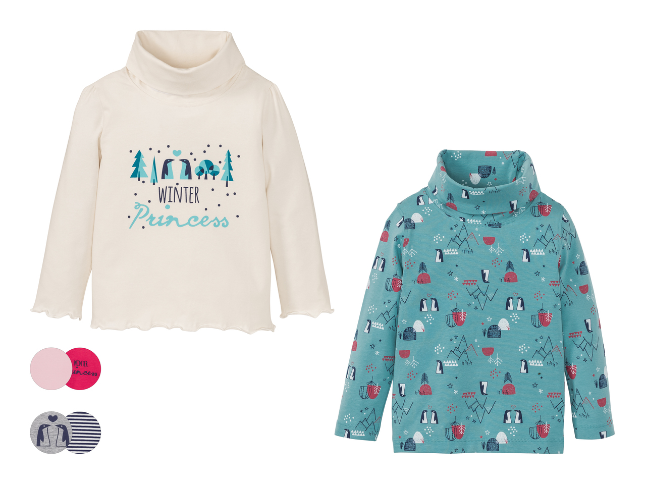Sous-pull à col roulé pour jeune enfant, lot de 21