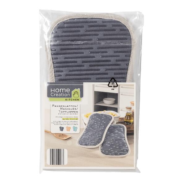 HOME CREATION KITCHEN(R) 				Topflappen oder Topfhandschuhe, 2 St.
