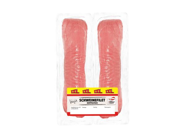 Frisches Schweinefilet im Doppelpack