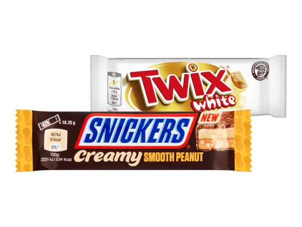 TWIX BÍLÁ / SNICKERS CREAMY