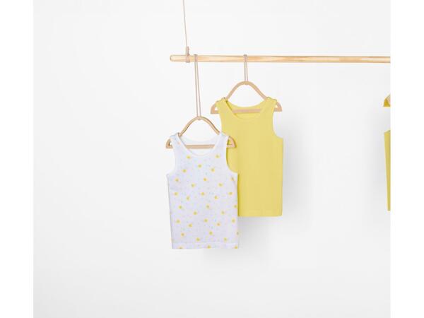 Girls' vests, 2 pieces