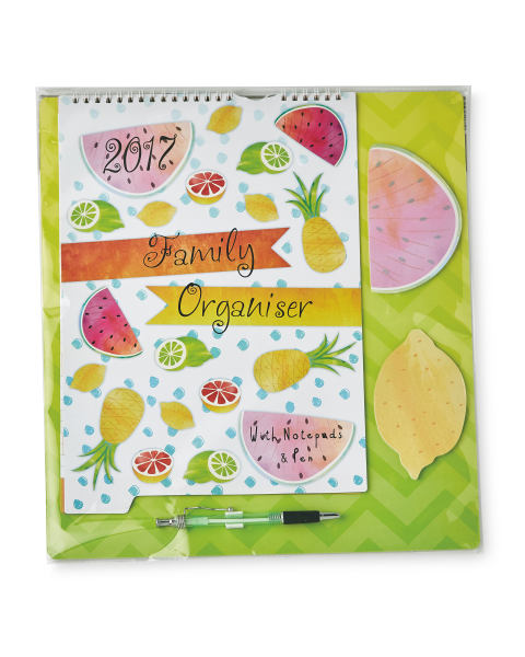Fruit Design Family Calendar 2017