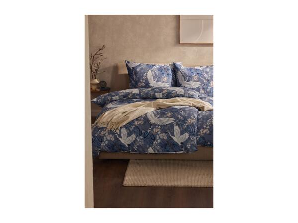 Livarno Home Patterned Microfibre Sateen Duvet Cover Set - Single