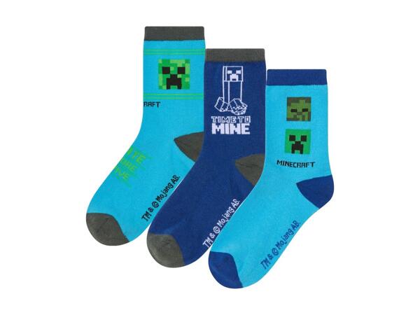 Boys' socks, 3 pairs