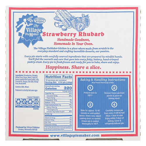 Premium Strawberry Rhubarb Pie, 3 lb