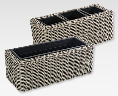 Vaso per piante effetto rattan GARDENLINE(R)