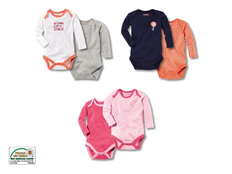 Body a maniche lunghe, 2 pezzi