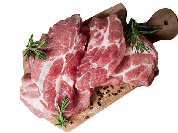 Frische Schopfsteaks