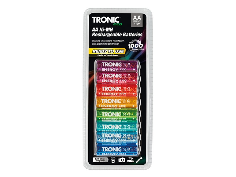 TRONIC Ready to Use Mignon NiMH Rechargeable Batteries