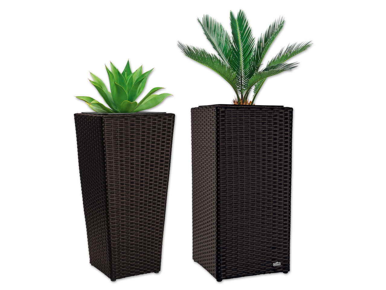 FLORABEST(R) Geflecht-Pflanzgefäß, ca. 31 x 31 x 64 cm