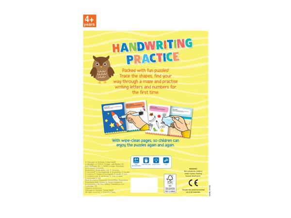 Handwriting Practice - Early Learning Wipe Clean Book