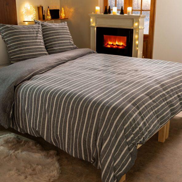 NOVITESSE(R) 	 				Housse de couette XXL en flanelle, 2 pers.