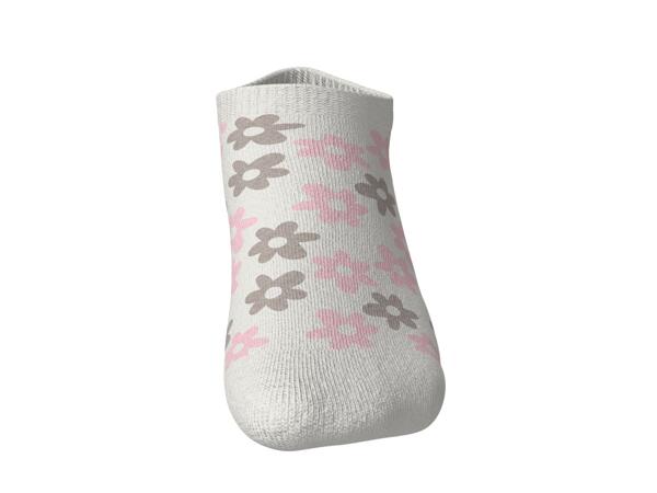 LUPILU Kids' Pink/White/Striped Trainer Socks - 7 Pack