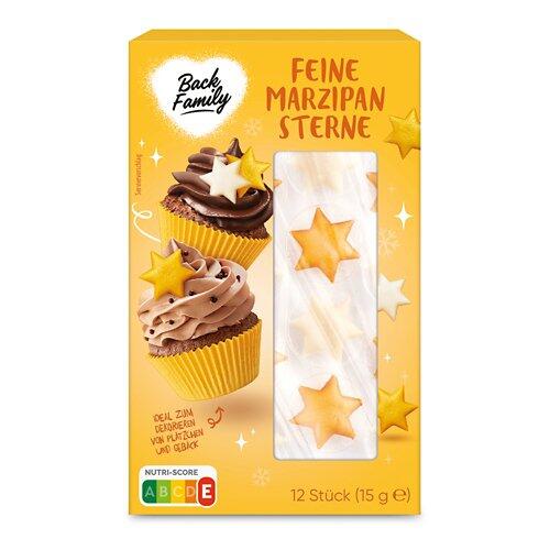 BACK FAMILY Marzipan Sterne, gold/weiss