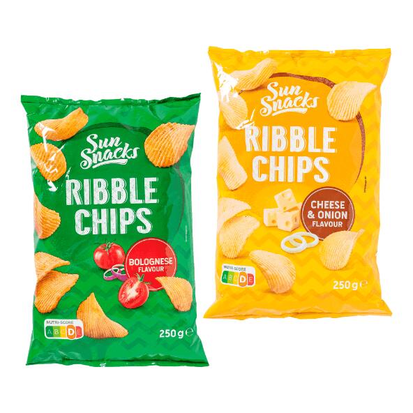 SUN SNACKS(R) 				Ribbelchips