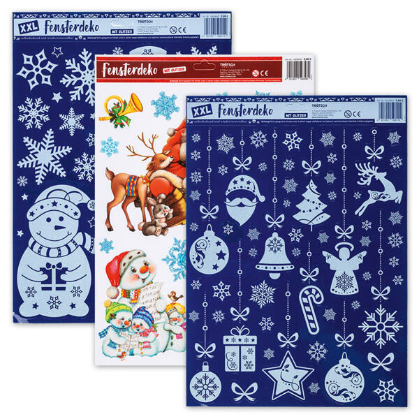 Winterliche Wand- und Fensterdeko