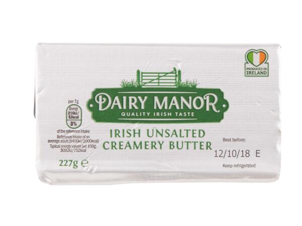 100% Irish Unsalted Butter