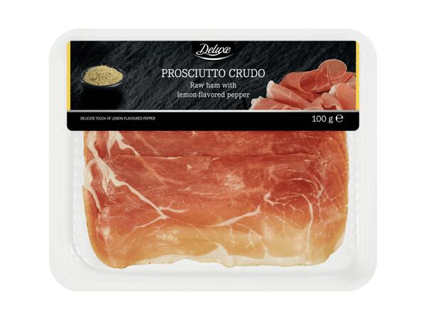 Jambon cru avec poivre au citron