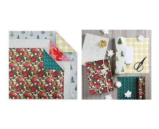 Merry Moments 3pk Premium Reversible Gift Wrap
