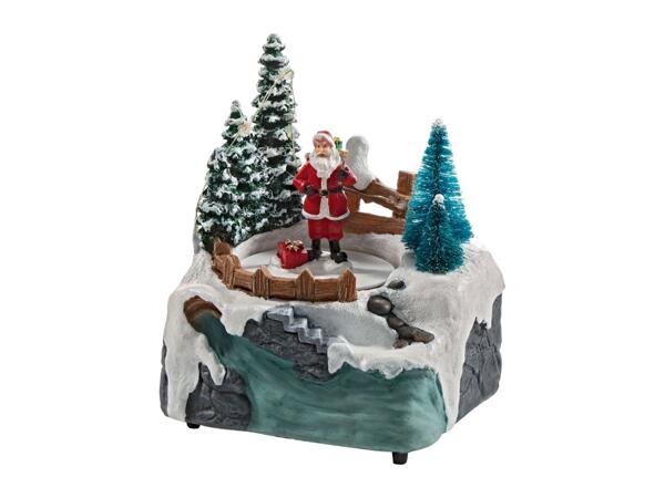 Livarno Home Small Animated Christmas Scene with LEDs & Music